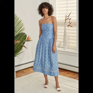 Blue & White Checkerboard Dress by A Peace Treaty